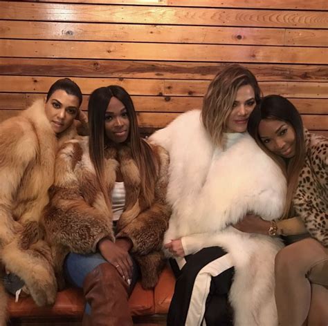 Khloe Kardashian And Tristan Kourtney Kardashian Khadijah Haqq Fur Fashion Celebs