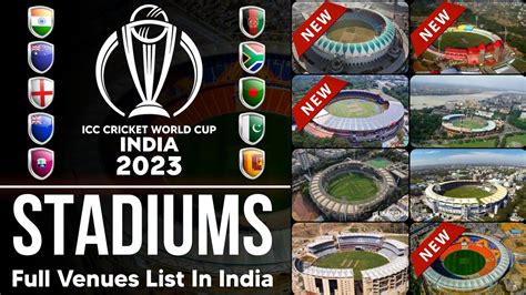 Cricket World Cup 2023 Venue Stadiums Icc Cricket World Cup Images
