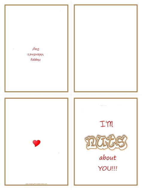 Card Template Foldable Printable Valentines Day Cards To Col