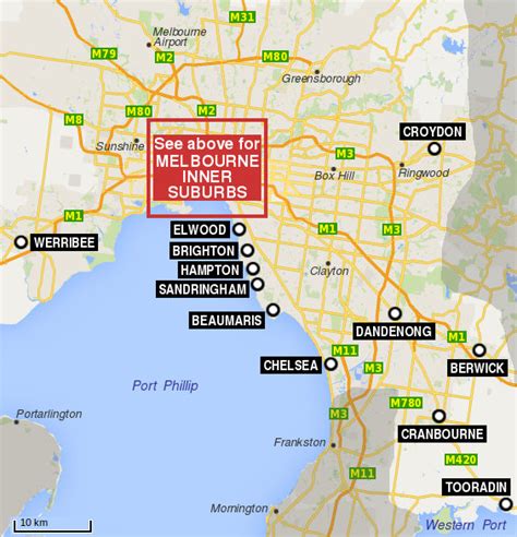 Officially the most affordable housing market in victoria, the median house price in warracknabeal is. Map Of Melbourne Suburbs | Map Of The World