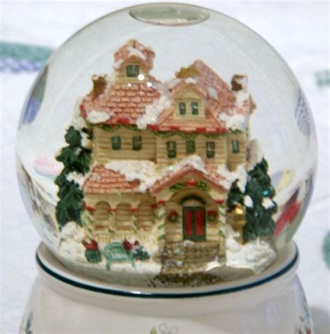 Vintage Christmas Musical Snow Globe Ill Be By Paintedonplaques 30