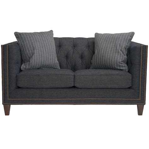 Loveseat Sb243 20 Smith Brothers Collection Penny Mustard