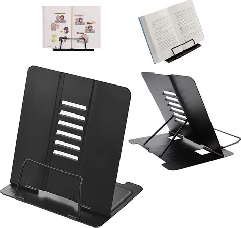 Metal Book Stand Portable Book Stands Reading Stand，anti Slip