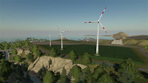 Package With Wind Turbines V13 Fs19 Mod