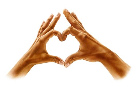 Man Doing Heart Gesture Stock Images