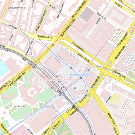 Von mapcarta, die offene karte. Karte Alexanderplatz | creactie