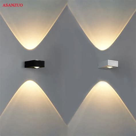 Up And Down 3w 6w Led Wall Lamps Indoor Wall Light Ac85 265v Aluminum