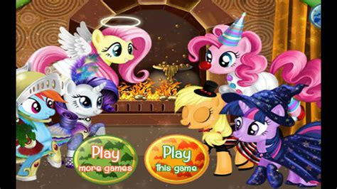 My Little Pony Halloween Party Kids Games Youtube