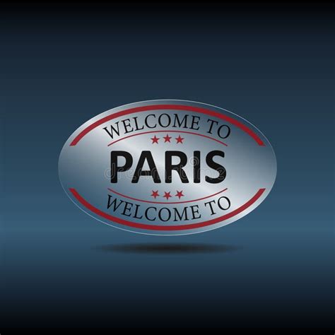 Paris Welcome To Word Text with Creative Design Vector Illustration ...