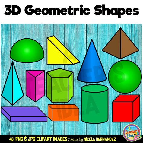 3d Geometric Shapes Geometric Solids Solid Shapes 3d Shapes Shapes