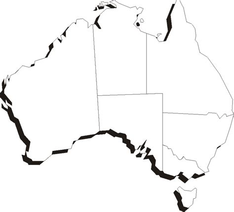 Outline Map Australia Clipart Best