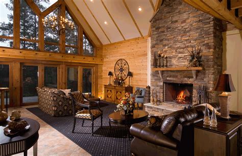 Log Cabin And Home Blog Home Fireplace Cabin Interior Design Log