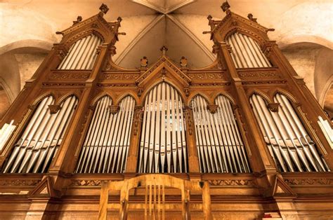 Beautiful Organ With A Lot Of Pipes Stock Photo Image Of Cathedral