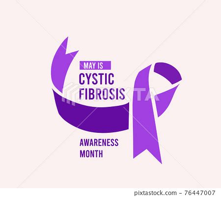 Cystic Fibrosis Awareness Month Vector Stock Illustration