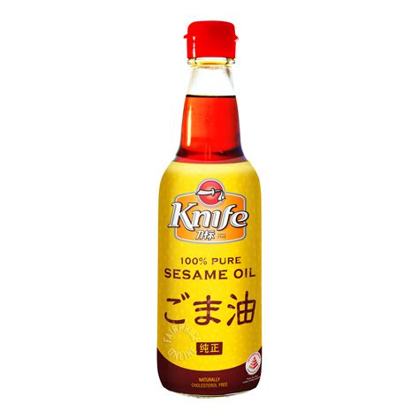 Sesame oil (edible) raw material: Knife 100% Pure Sesame Oil | NTUC FairPrice