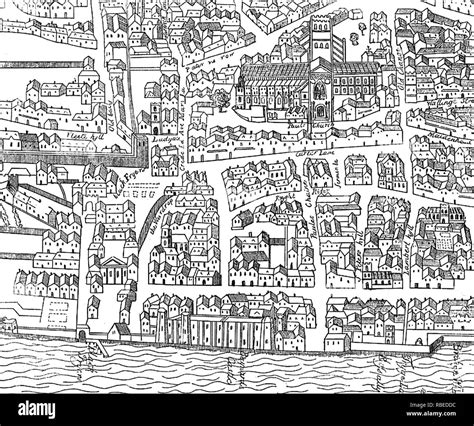 Map Of London 16th Century Hi Res Stock Photography And Images Alamy