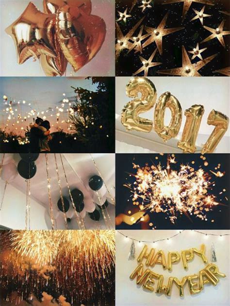 2017 New Year’s Aesthetic | Aesthetic collage, New year wallpaper, Newyear