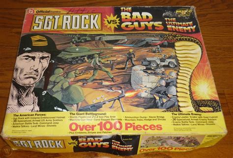 Sgt Rock Vs The Bad Guys Playset 1982 Remco Joe Kubert Dc Comics