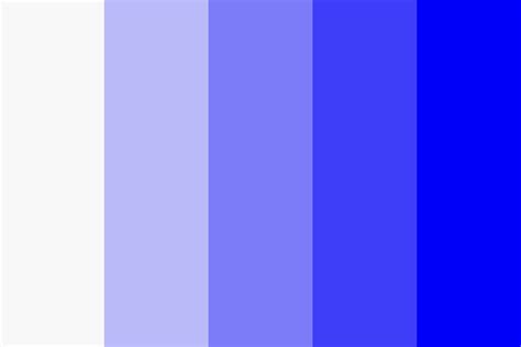 White To Blue Color Palette
