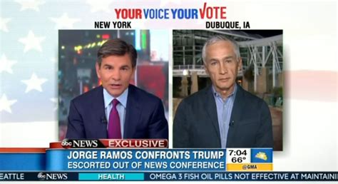 Jorge Ramos The Job Of Journalists Is To Denounce Trumps Positions