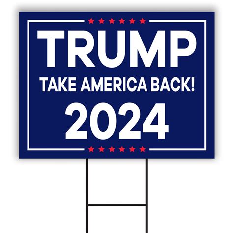 Trump 2024 Yard Sign 24 x 18 Coroplast Visible | Etsy