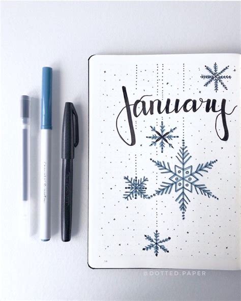 January Bujo Spreads For 2020 Bullet Journal Calendar January Bullet