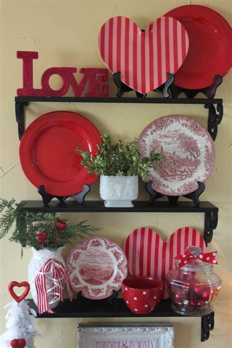 See more ideas about valentine decorations, valentine, valentines diy. 40 Hot Red Valentine Home Décor Ideas - DigsDigs