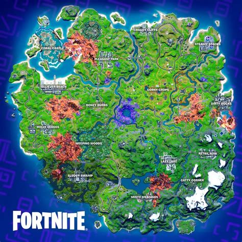 Fortnite Chapter 2 Season 8 Map And All Named Locations Gamepur