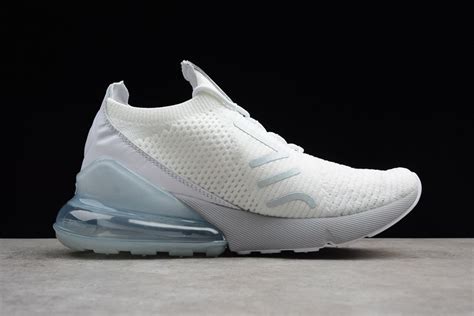 Nike Air Max 270 Flyknit White Sky Blue Womens Running Shoes