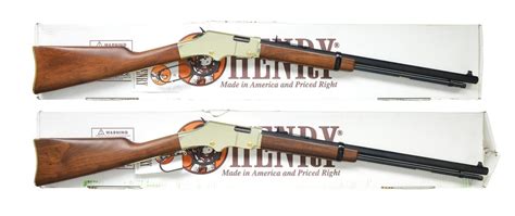 2 Henry Golden Boy Lever Action Rifles