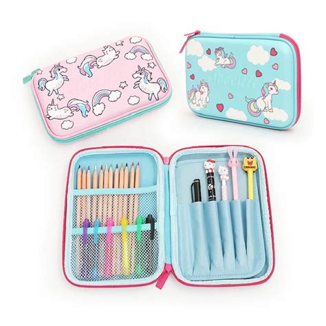 3d Cartoon Pencil Case Eva Pencil Box Unicorn Pen Bag For School Girl