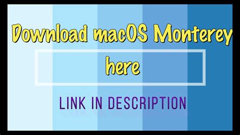 Download Macos Monterey Offline Install Link In Description Youtube
