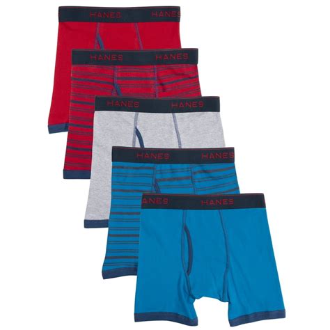 Hanes Hanes Boys Underwear 5 Pack Tagless Comfortsoft Boxer Briefs
