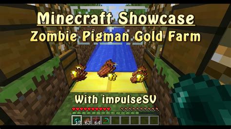Minecraft Very Efficient Zombie Pigman Gold Farm 2500