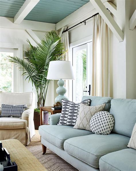 21 Coastal Sofas For Your Beach Home Coastal Living Room Light Blue