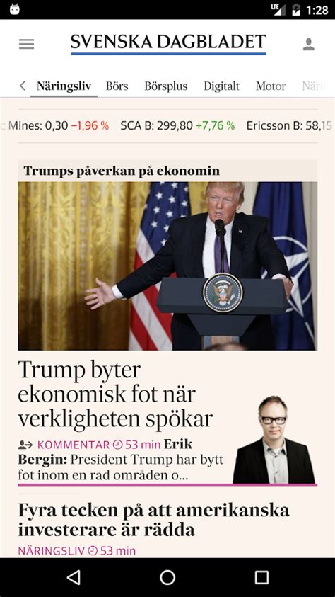 Translations of the phrase svenska dagbladet from spanish to english and examples of the use of svenska translation of svenska dagbladet in english. Svenska Dagbladet - Android Apps on Google Play