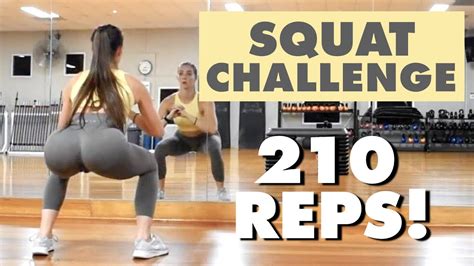 The Best 30 Day SQUAT CHALLENGE For Bigger Butt Grow Your Booty At