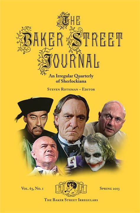 The Spring 2013 Issue Of The The Baker Street Journal Book Care