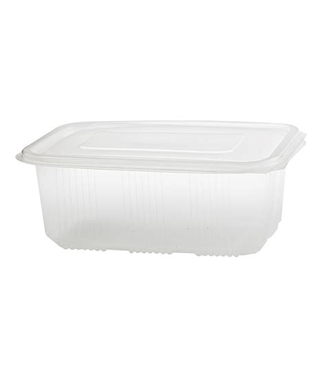 Clear Rectangular Pp Plastic Microweavable Box With Hinged Lid