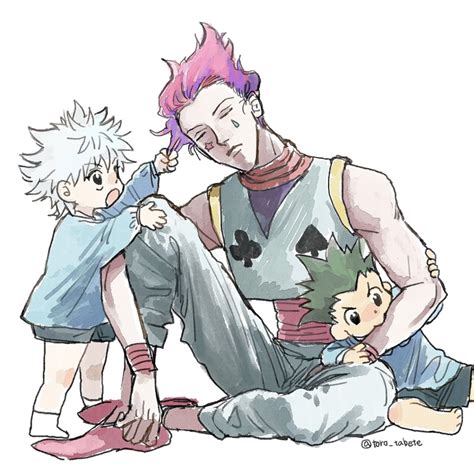 Hisoka Babysitting Killua And Gon Art By とろ彦 Hunterxhunter