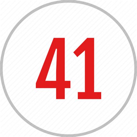 Number 41 Icon Download On Iconfinder On Iconfinder