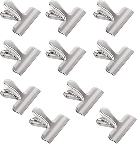 10 Pack Large Premium Stainless Steel Bulldog Clips 76mm 3 Inches