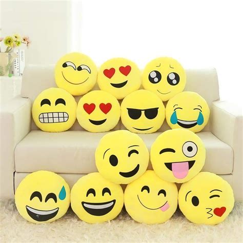1232cm Emoji Plush Pillow Emoticon Stuffed Cushion For Kids Toys