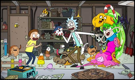 Adventure Time Of Rick And Morty By Dowod On Deviantart