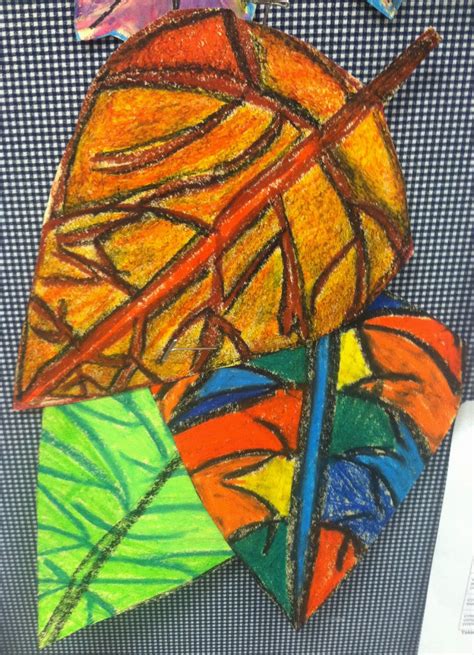 Mr Ds 5th And 6th Grade Art 5th Grade Fall Leaves Collaboration