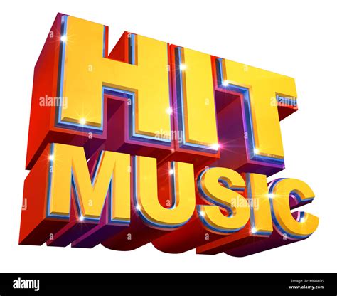 Colorful Hit Music Logo 3d Illustration Stock Photo Alamy