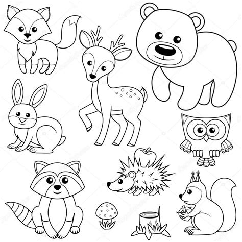 Forest Coloring Pages Cute Coloring Pages Animal Coloring Pages