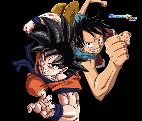 Goku And Luffy Dragon Ball Z Fan Art 35961796 Fanpop