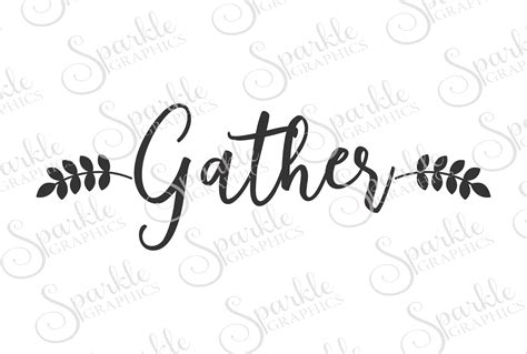 Gather File Set | SVG, EPS, DXF, PNG