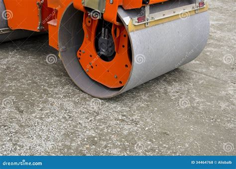 Small Road Roller On City Park Track Royalty Free Stock Photos Image